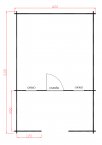 Zahradní domek GOLIÁŠ 4x4m+4x2m (6x4m)